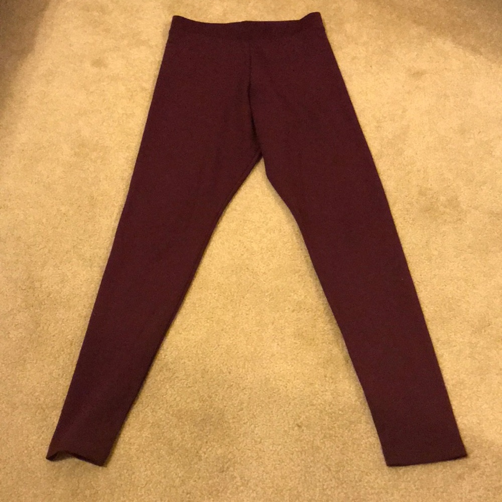 Adidas maroon/purple leggings